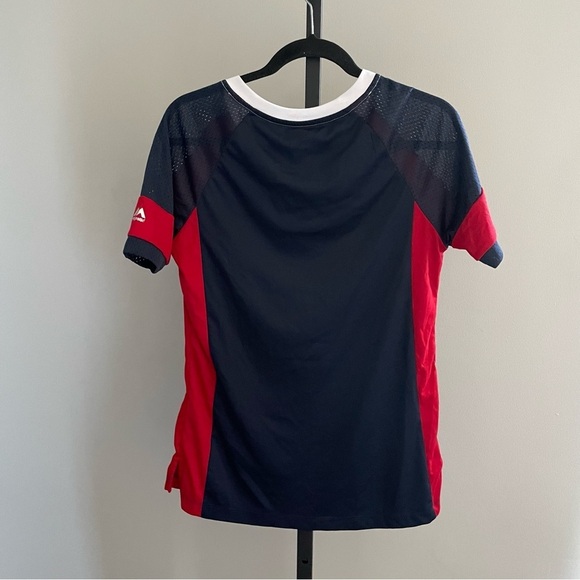 Women's Majestic Navy/Red Houston Texans Draft Me V-Neck T-Shirt Size Small - Picture 4 of 7